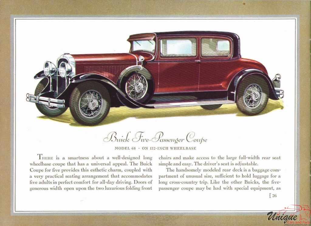 1930 Buick Prestige Brochure Page 5